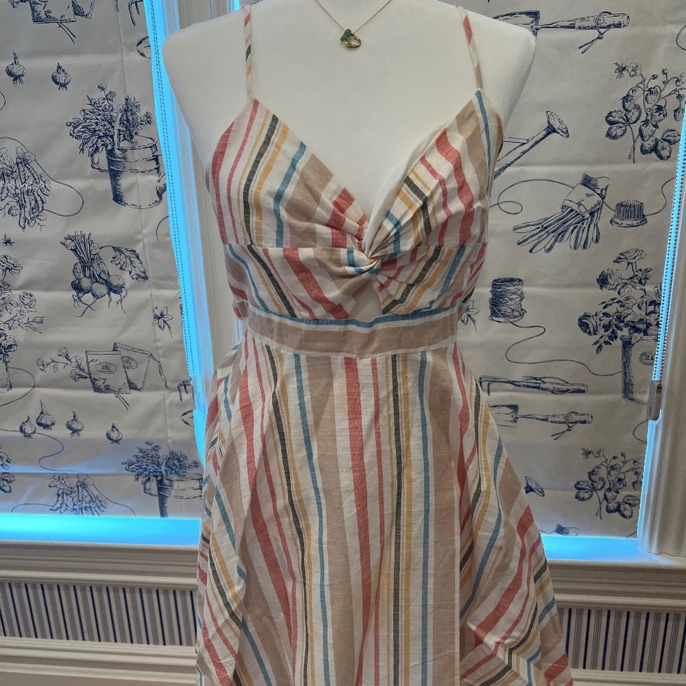 Pretty stripped cotton sun dress
